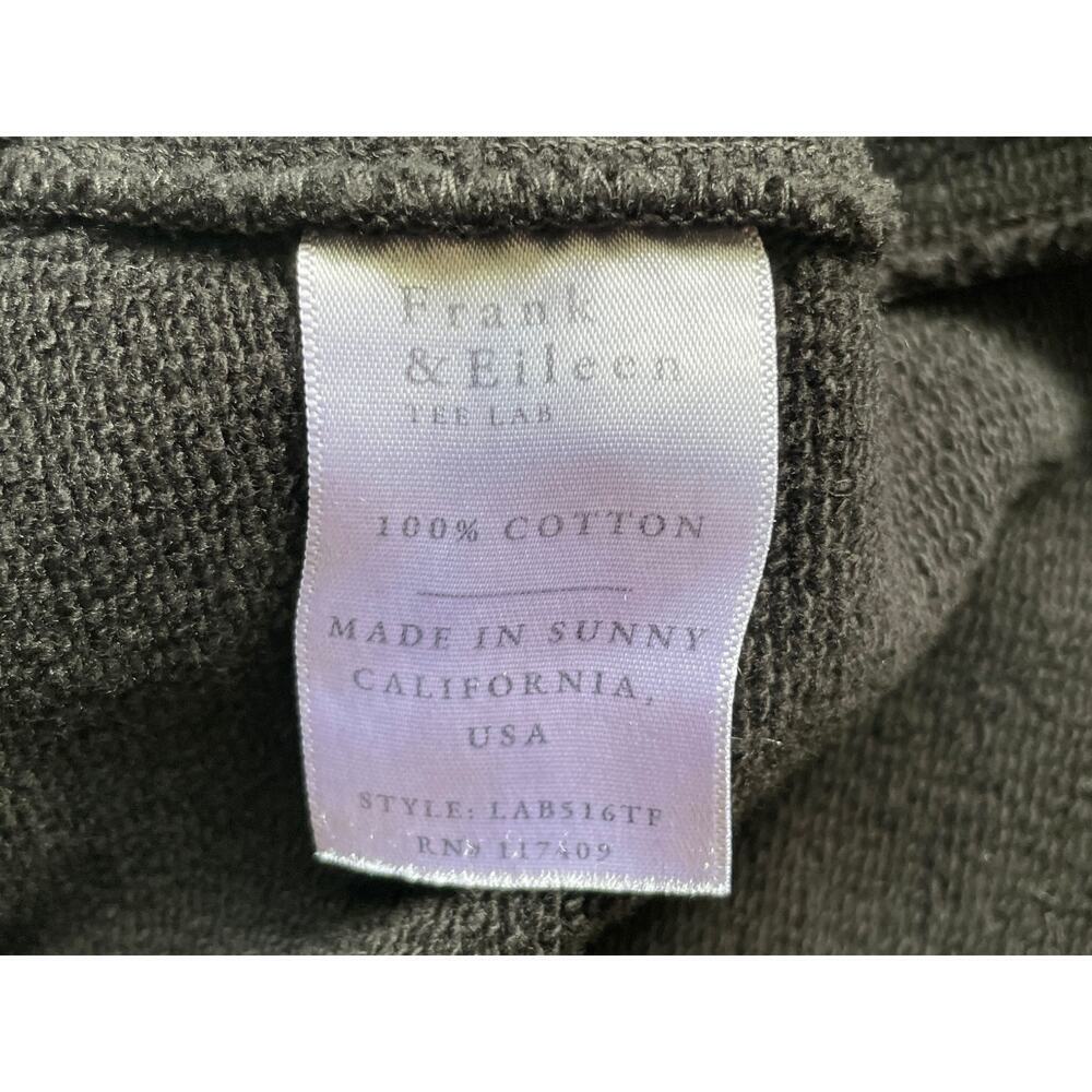 Frank & Elieen Anna Long Sleeve Capelet Triple Terry Fleece Black - Picture 6 of 7
